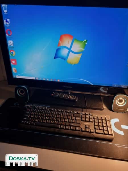 в спаренном виде компьютер стационарный ( операционная система Windovc 7)