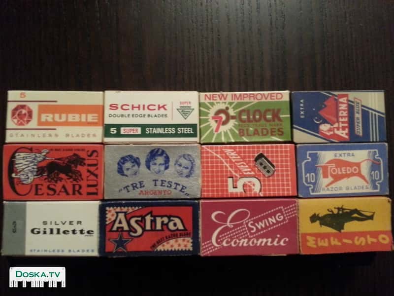богатейшая старинная коллекция этикеток от лезвий. Для профессиональных коллекционеров!!!