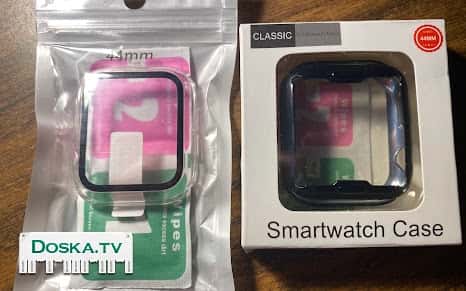 Защитная пленка для экрана с защитной крышкой для Apple Watch