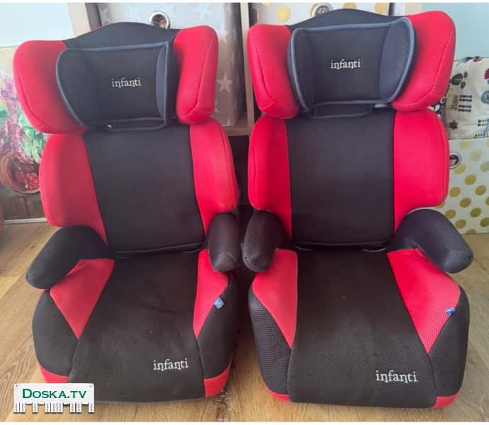 Автомобильное кресло для ребенка 2 в одном- после снятия спинки