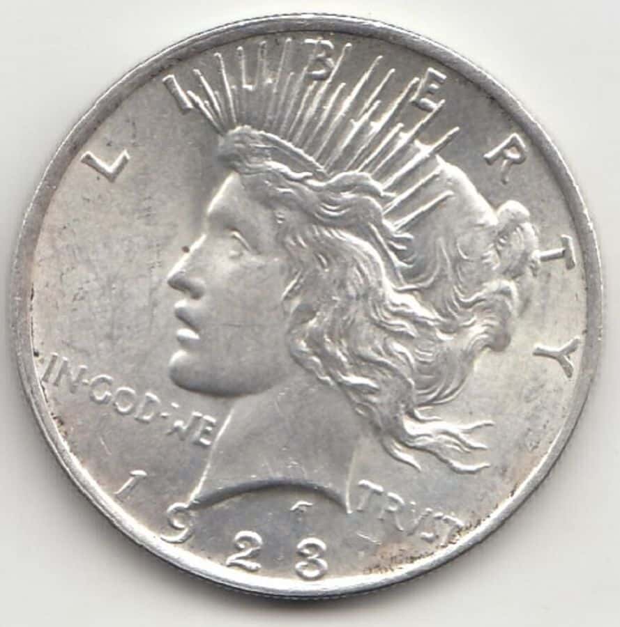 американский доллар 1923 г. серебро 900-я проба
